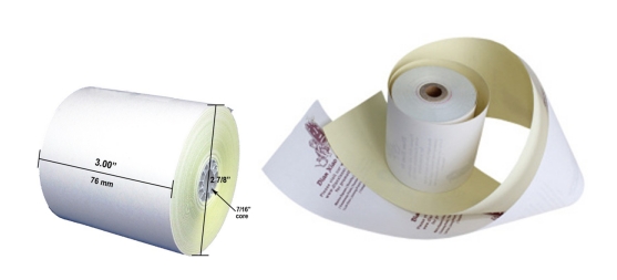 2 Ply Thermal Receipt Paper 76x76mm